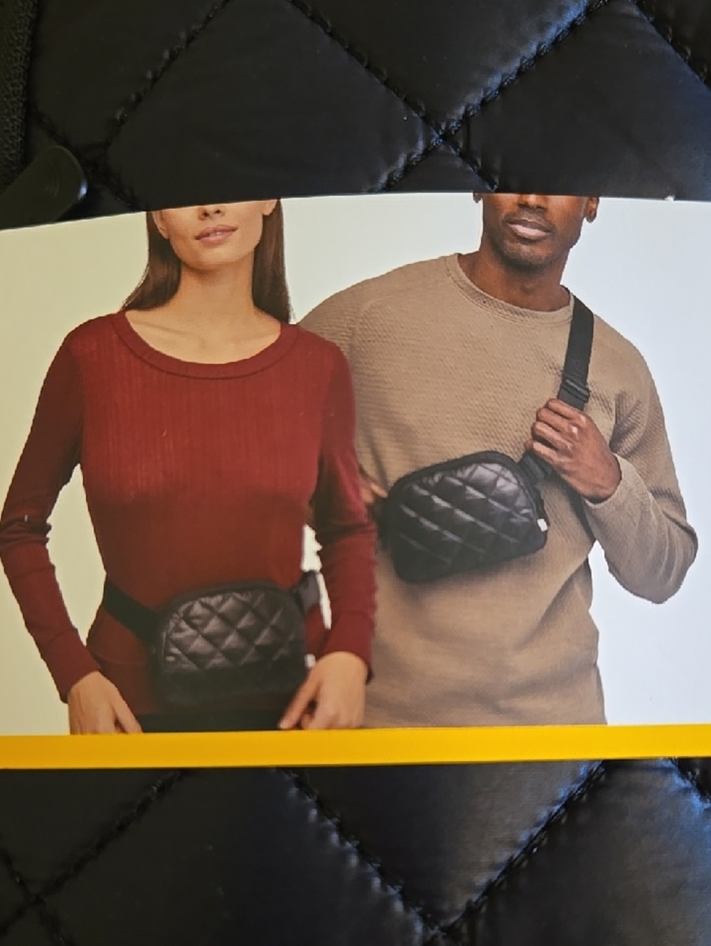 Lolé Quilted Belt Bag in Black - Picture 2 of 5